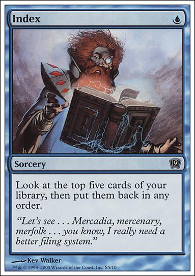 Magic the Gathering: 9th Edition (Starter Deck Subset) card S5 Index