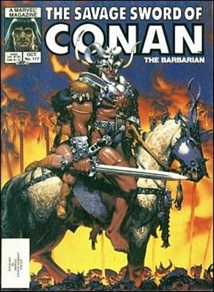 Savage Sword of Conan the Barbarian (Base Set) card 42 Cover Issue #117