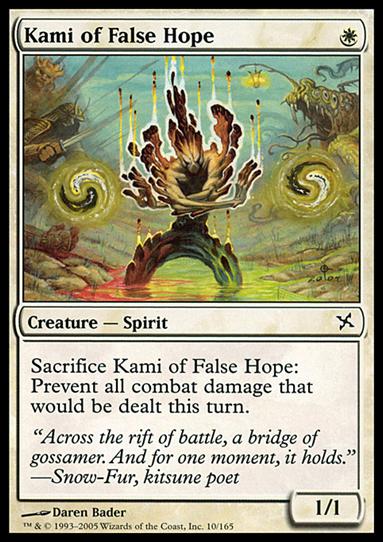 Magic the Gathering: Betrayers of Kamigawa (Base Set) card 10 Kami of False Hope