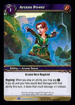 World of Warcraft: Through the Dark Portal (Base Set) card 44 Arcane Power