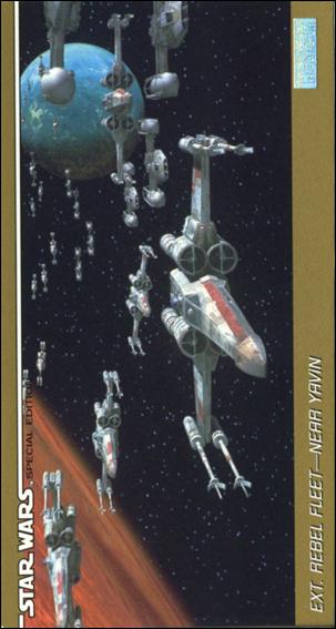 Star Wars Trilogy Special Edition Widevision  (Base Set) card 40 Ext. Rebel Fleet - Near Yavin