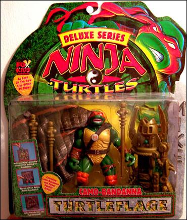 Ninja Turtles: The Next Mutation (Turtleflage Deluxe Series) figure 3 Camo-Bandanna Mike