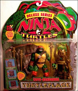 Ninja Turtles: The Next Mutation (Turtleflage Deluxe Series) figure 3 Camo-Bandanna Mike