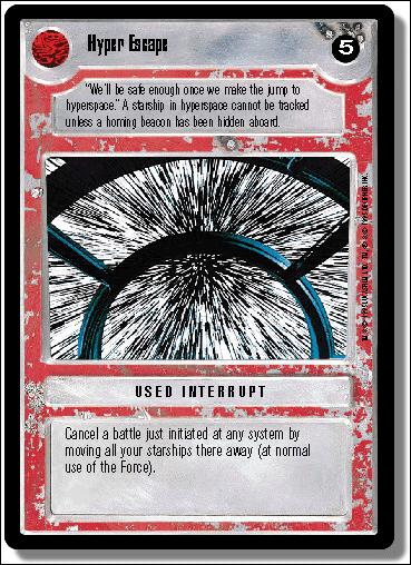 Star Wars: Premiere Limited (Base Set) card 265 Hyper Escape
