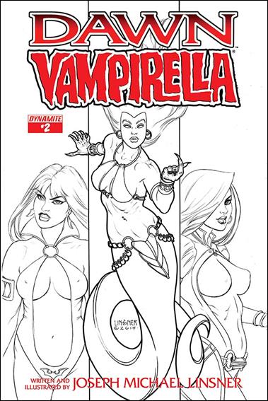 Dawn/Vampirella issue 2-B 1:10 Black & White Cover
