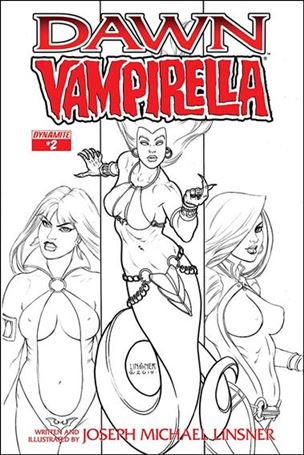 Dawn/Vampirella issue 2-B 1:10 Black & White Cover