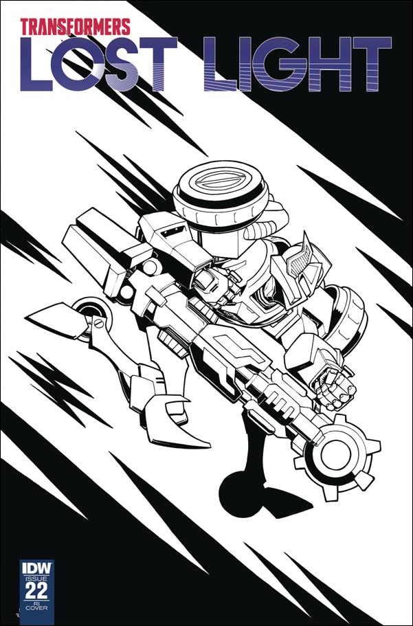 Transformers: Lost Light issue 22-C Nick Roche 1:10 Black & White Cover
