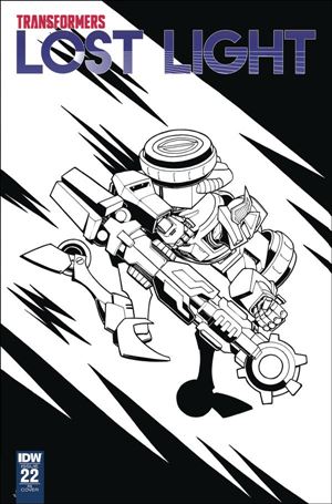 Transformers: Lost Light issue 22-C Nick Roche 1:10 Black & White Cover