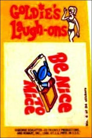 Laugh-In  (Sticker Set) card 4 Be Nice to Mice