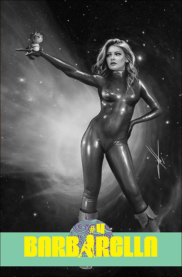 Barbarella (2021) issue 4-M Carla Cohen 1:20 Black & White Cover