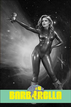 Barbarella (2021) issue 4-M Carla Cohen 1:20 Black & White Cover