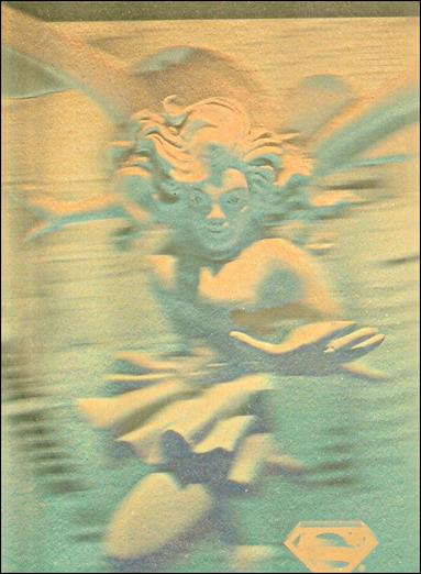 Superman Holo Series (Gold Hologram Parallel Base Set) card 19 Girl of Steel 
