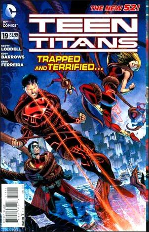 Teen Titans (2011) issue 19 Eddy Barrows Gatefold Cover