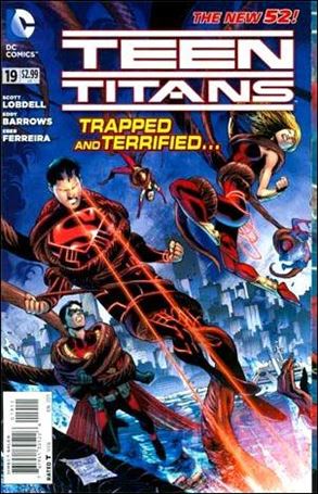 Teen Titans (2011) issue 19 Eddy Barrows Gatefold Cover