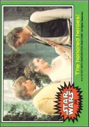 Star Wars: Series 4 (Base Set) card 252 The honored heroes!