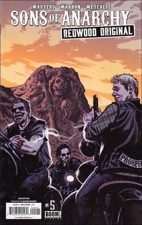 Sons of Anarchy Redwood Original issue 5-B Greg Smallwood Subscription Cover