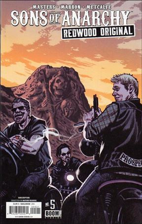 Sons of Anarchy Redwood Original issue 5-B Greg Smallwood Subscription Cover