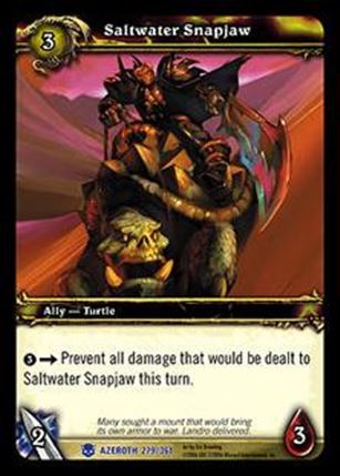 World of Warcraft: Heroes of Azeroth (Base Set) card 279 Saltwater Snapjaw