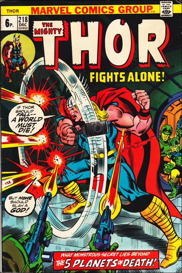 Thor (1966) issue 218-B UK Price Cover