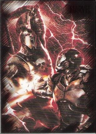 Marvel Heroes and Villains (Base Set) card 27 War Machine vs Ares