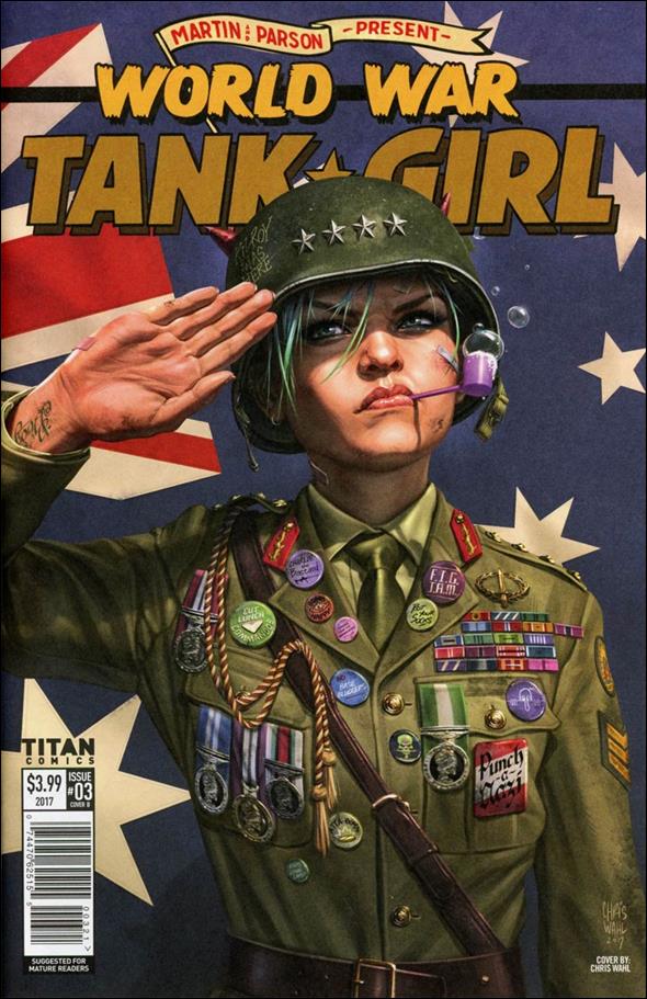World War Tank Girl issue 3-B Chris Wahl Cover
