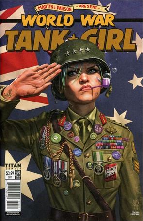 World War Tank Girl issue 3-B Chris Wahl Cover