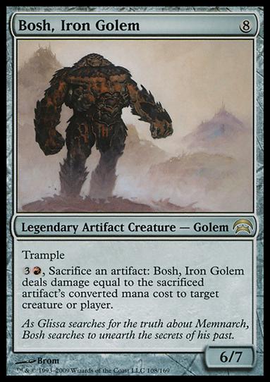 Magic the Gathering: Planechase (Base Set) card 108 Bosh, Iron Golem