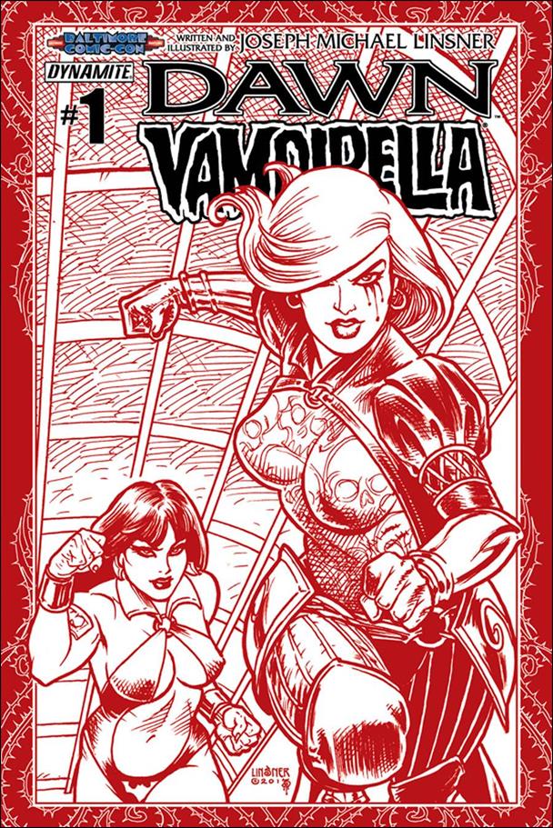 Dawn/Vampirella issue 1-E Baltimore Comic Con Line Art Ladies Edition