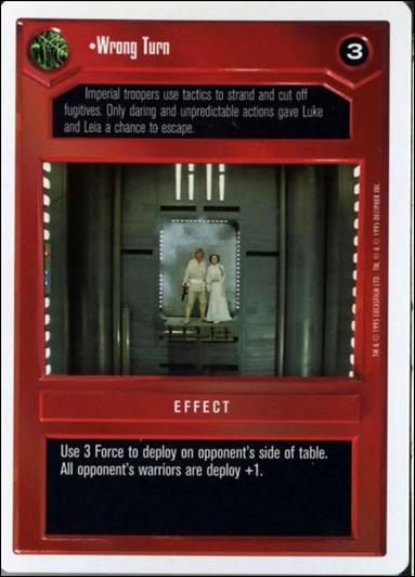 Star Wars: Premiere Unlimited (Base Set) card 64 Wrong Turn