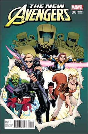 New Avengers (2015) issue 3-B Chris Burnham 1:25 Cover