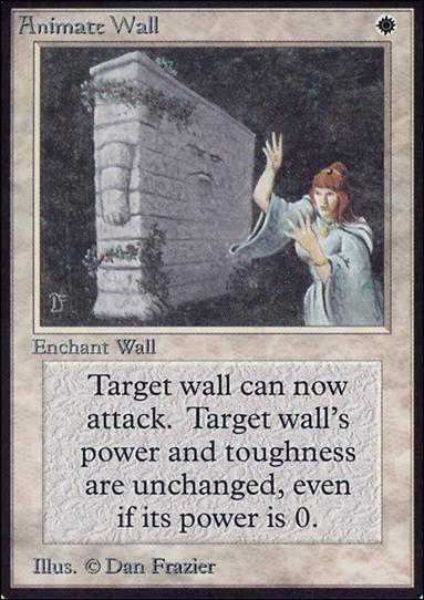 Magic the Gathering: Limited Edition Alpha (Base Set) card 1 Animate Wall