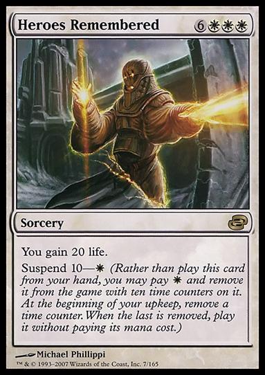 Magic the Gathering: Planar Chaos (Base Set) card 7 Heroes Remembered