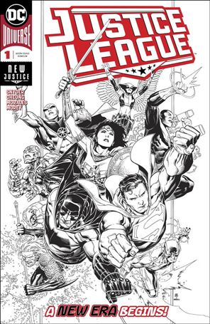 Justice League (2018) issue 1-E Jim Cheung 1:100 Black & White Cover