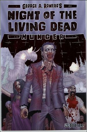 Night of the Living Dead: Hunger issue 1-B Blood Red Foil Cover with signed Poster 1/500