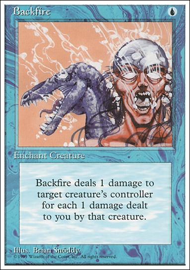 Magic the Gathering: 4th Edition (Base Set) card 62 Backfire