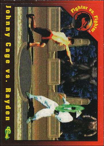 Mortal Kombat (Base Set) card 47 Johnny Cage vs. Rayden