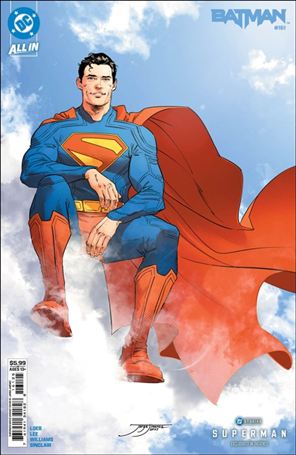 Batman (2016) issue 161-G Jorge Jiménez Superman Movie Cardstock Cover