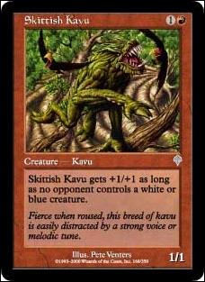 Magic the Gathering: Invasion (Base Set) card 168 Skittish Kavu