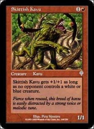 Magic the Gathering: Invasion (Base Set) card 168 Skittish Kavu