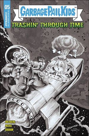Garbage Pail Kids: Trashin' Through Time issue 5-E Jeff Zapata 1:10 Black and White Cover