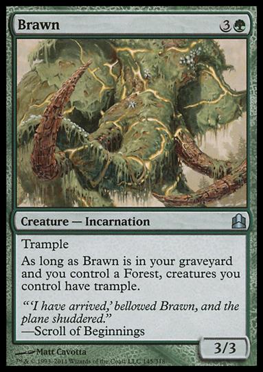 Magic the Gathering: Commander (Base Set) card 145 Brawn