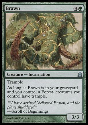 Magic the Gathering: Commander (Base Set) card 145 Brawn