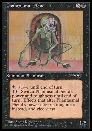 Magic the Gathering: Alliances (Base Set) card 57-B Phantasmal Fiend