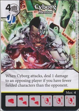DC Comics Dice Masters Justice League  card 115 Cyborg - Mentor