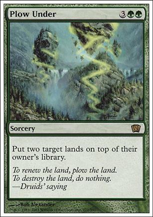 Magic the Gathering: 8th Edition (Base Set) card 272 Plow Under