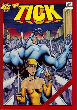 Tick (1988) issue 3-E Red Border Cover (5th Printing)