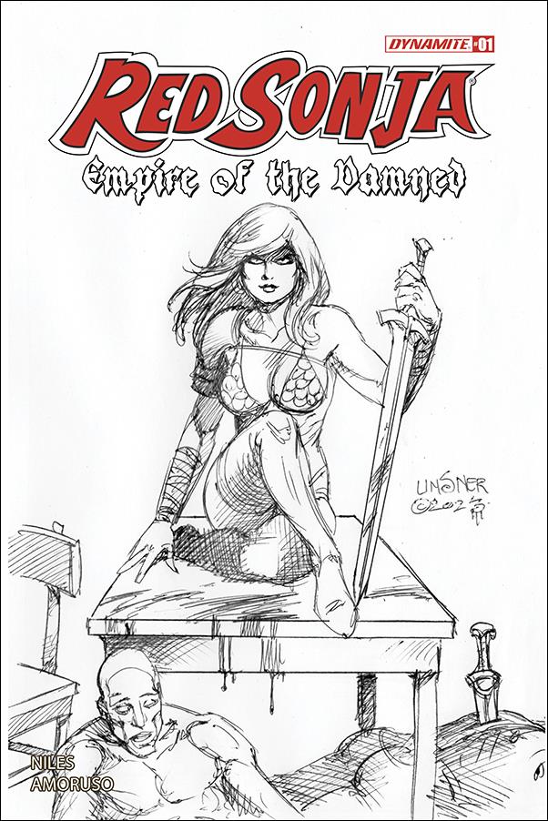 Red Sonja: Empire of the Damned issue 1-M Joseph Michael Linsner 1:20 Line Art Cover
