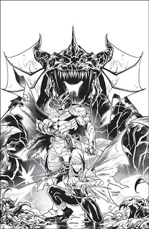 Power Rangers Unlimited: Heir to Darkness issue 1-E Dan Mora 1:Store Black & White Cover