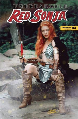 Unbreakable Red Sonja issue 4-E Cosplay Photo Cover