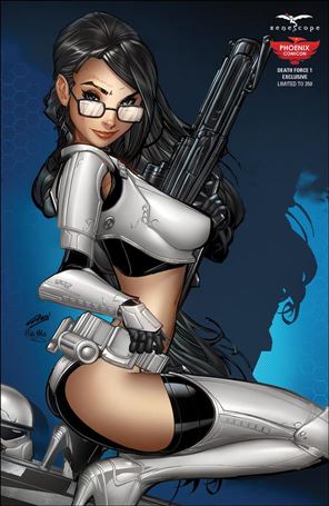 Death Force issue 1-F Paul Green Phoenix Comicon Cosplay Cover 1/350